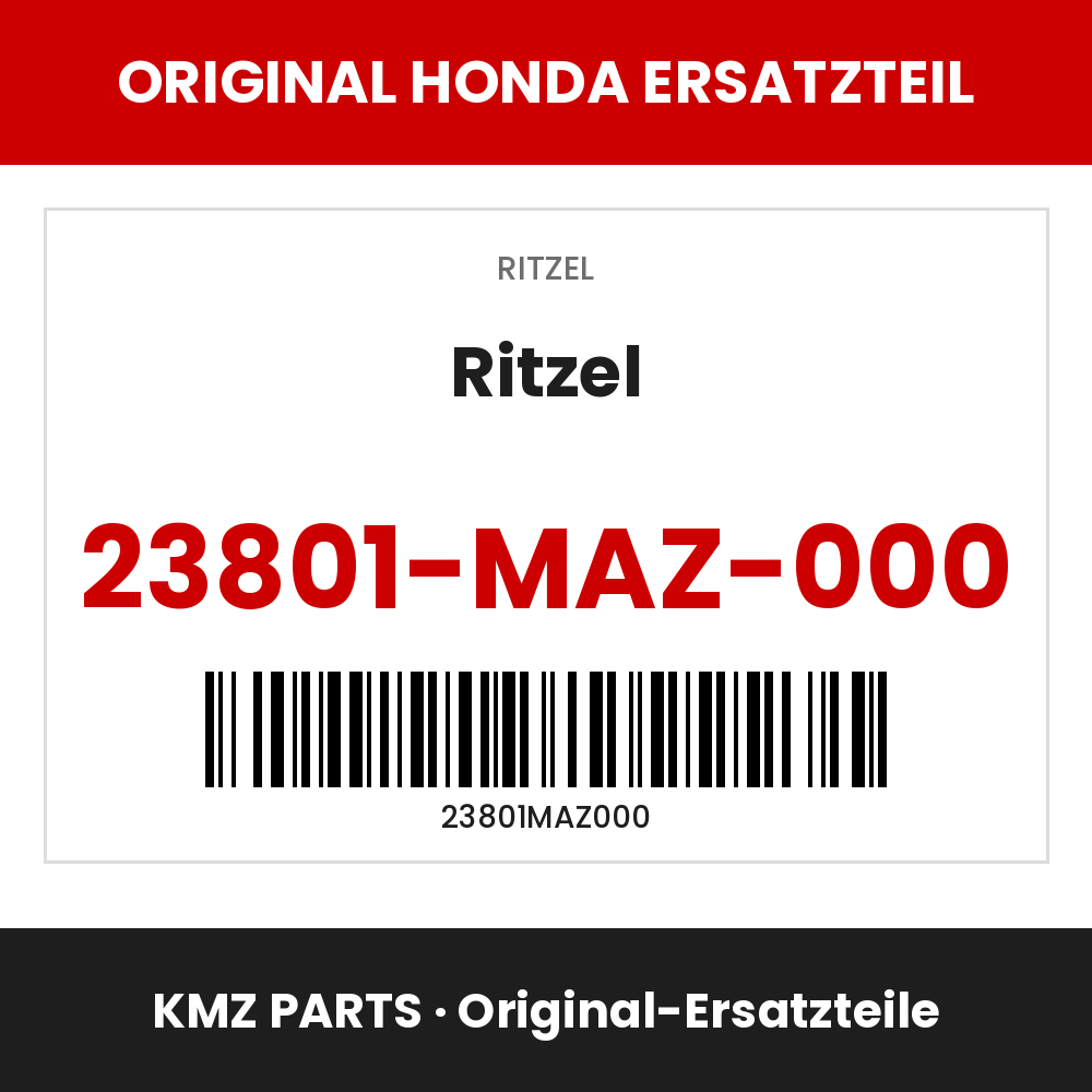 Honda Original Ritzel 23801-MAZ-000