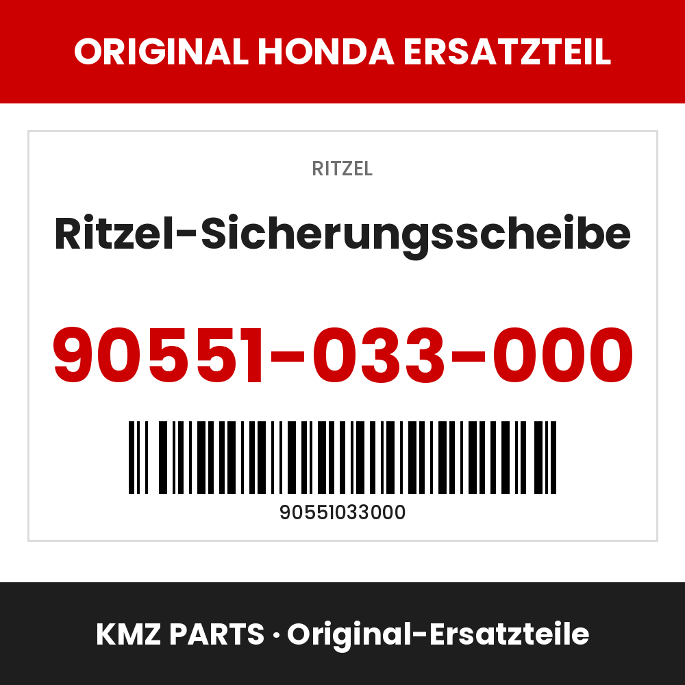 Honda Original Ritzel-Sicherungsscheibe 90551-033-000
