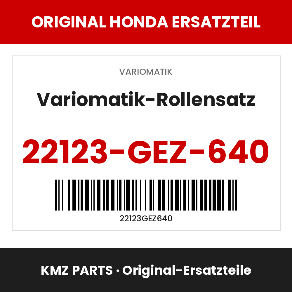 Honda Original Variomatik-Rollensatz 22123-GEZ-640