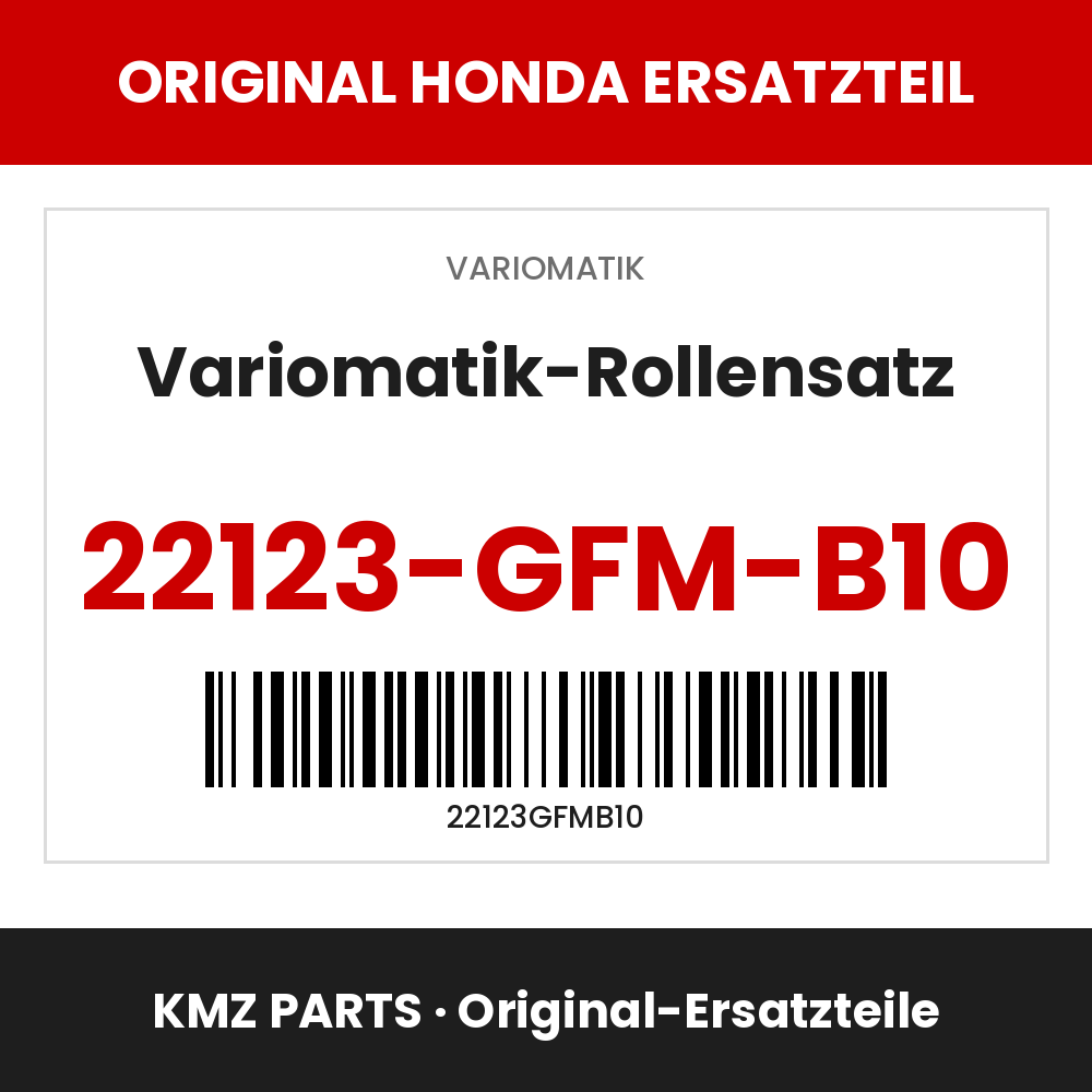 Honda Original Variomatik-Rollensatz 22123-GFM-B10
