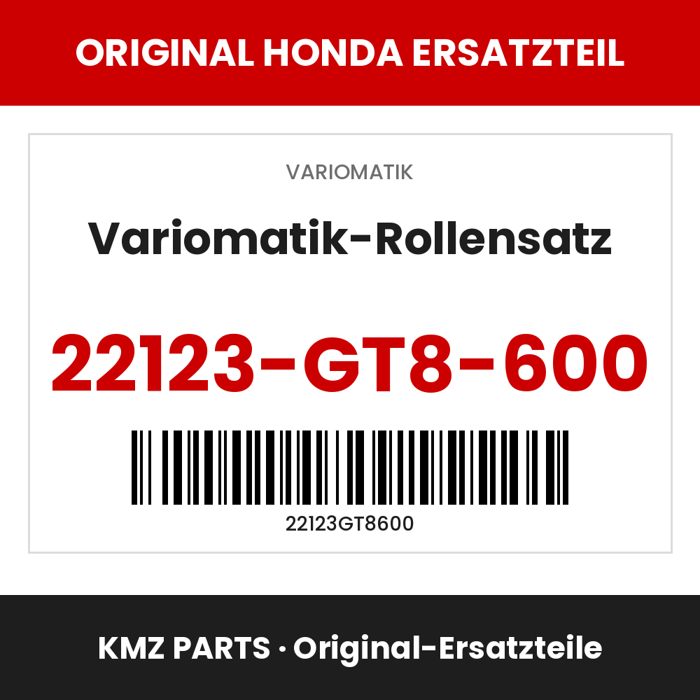 Honda Original Variomatik-Rollensatz 22123-GT8-600