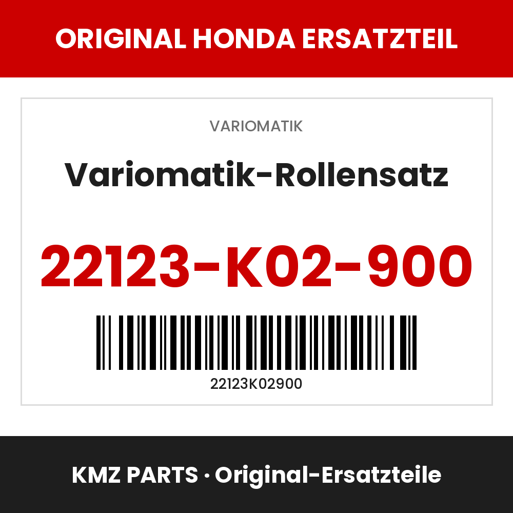 Honda Original Variomatik-Rollensatz 22123-K02-900