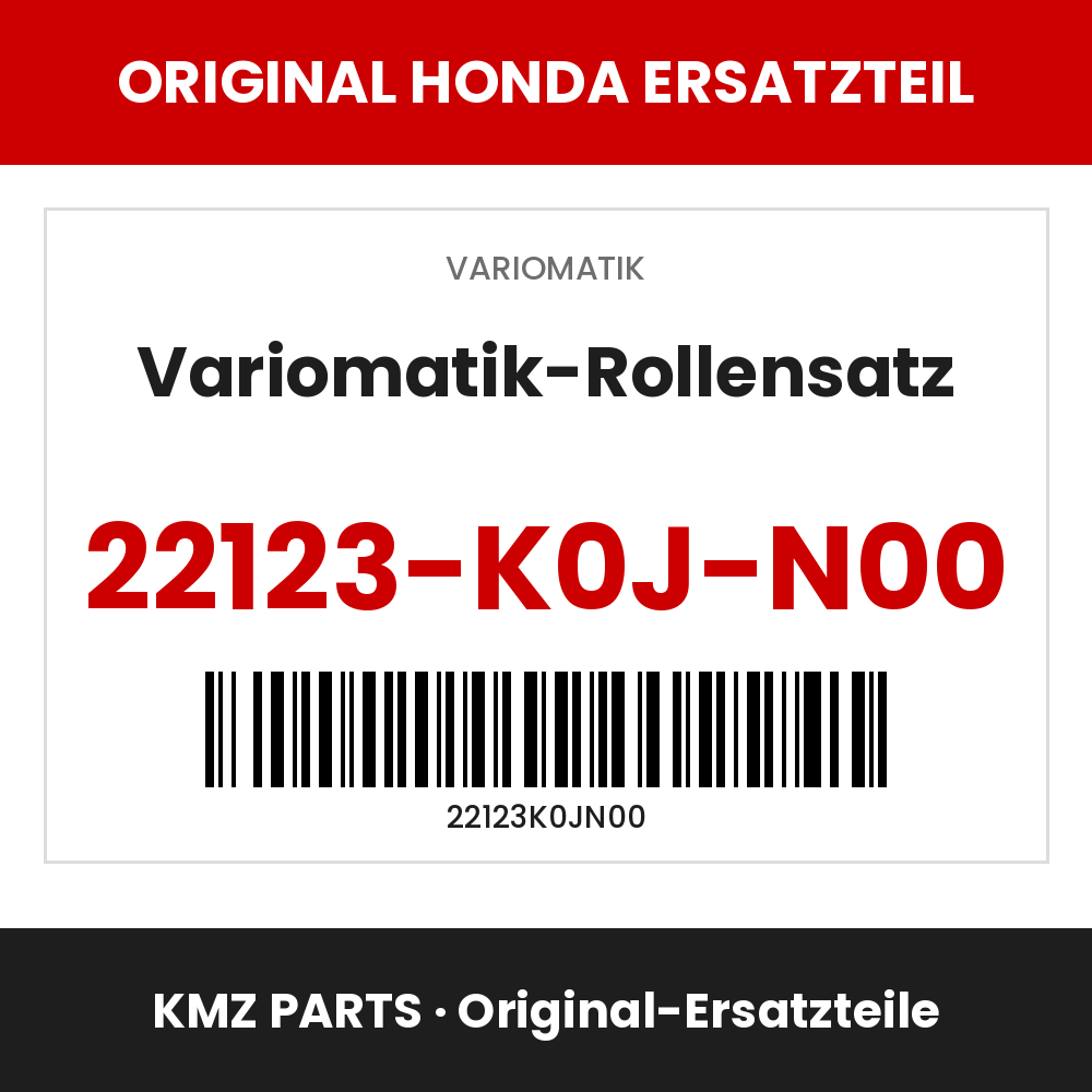 Honda Original Variomatik-Rollensatz 22123-K0J-N00