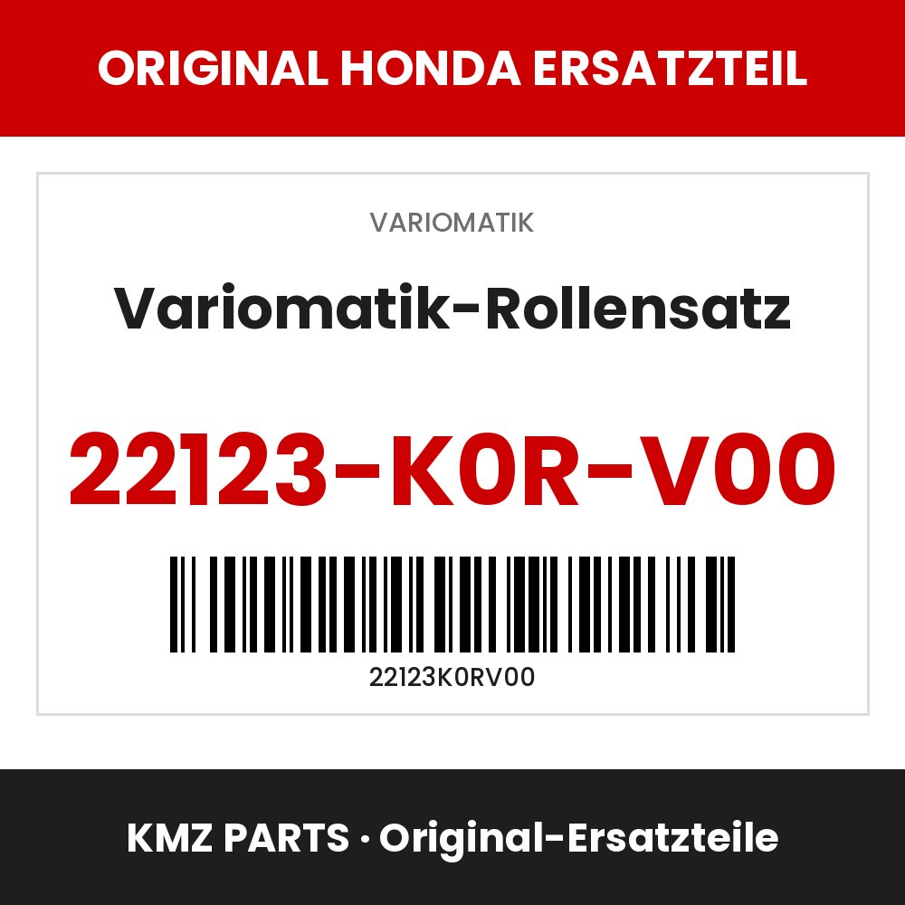 Honda Original Variomatik-Rollensatz 22123-K0R-V00