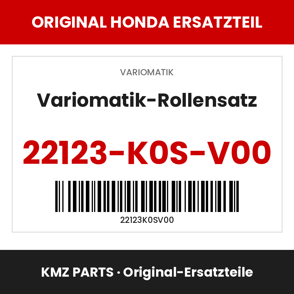 Honda Original Variomatik-Rollensatz 22123-K0S-V00