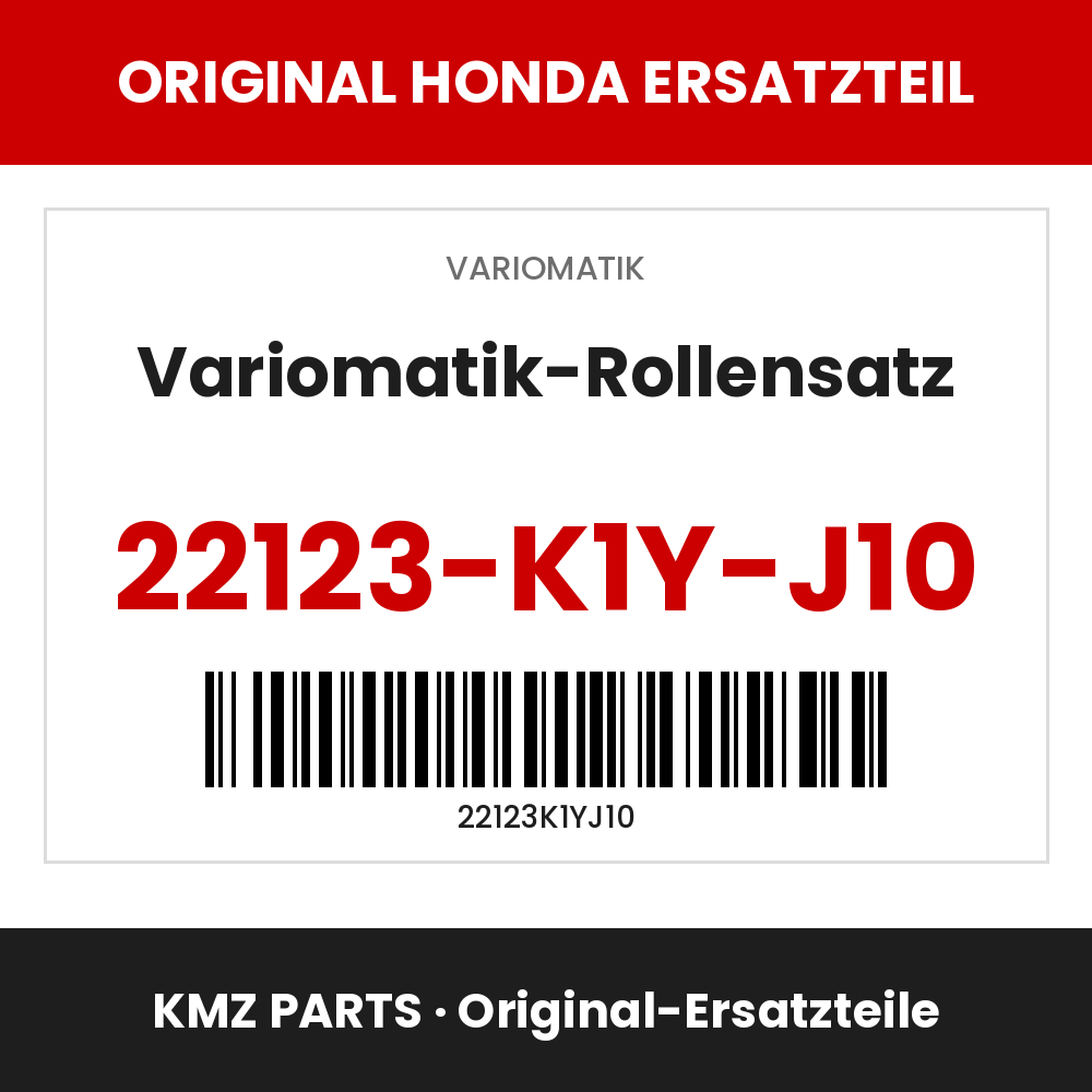 Honda Original Variomatik-Rollensatz 22123-K1Y-J10