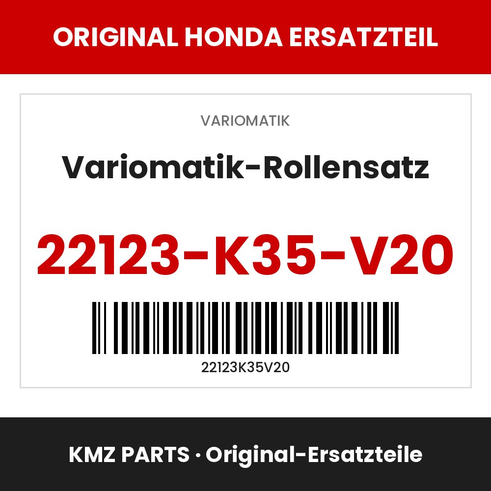Honda Original Variomatik-Rollensatz 22123-K35-V20