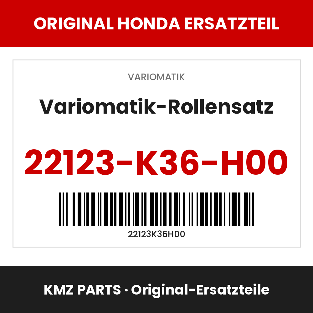 Honda Original Variomatik-Rollensatz 22123-K36-H00