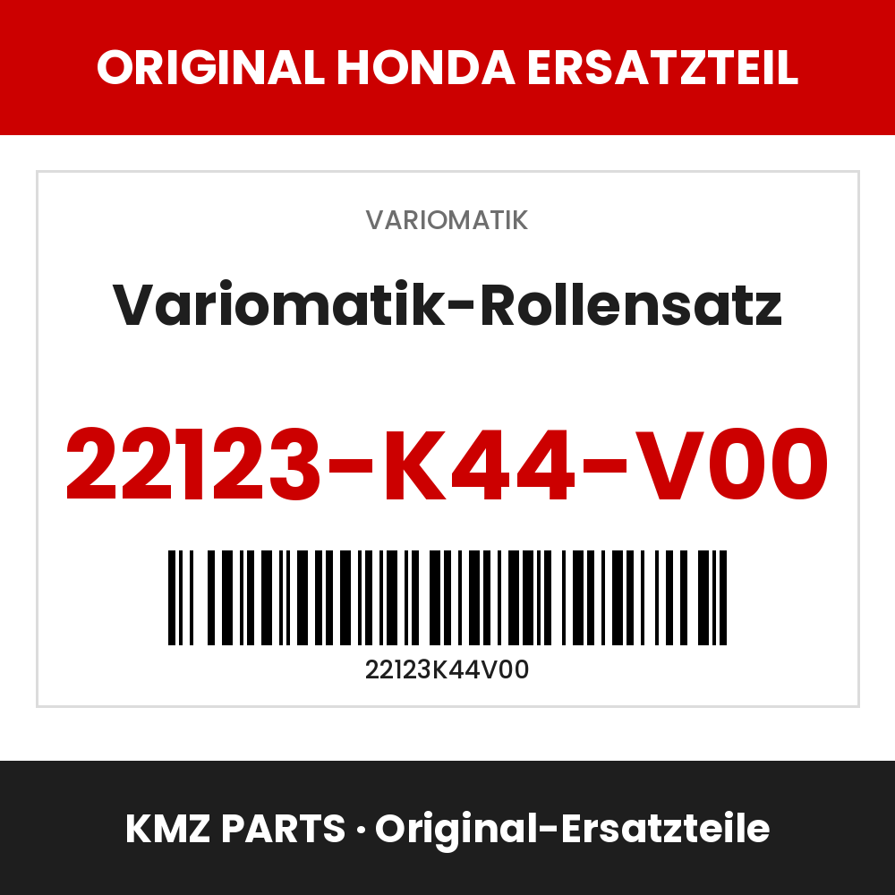 Honda Original Variomatik-Rollensatz 22123-K44-V00
