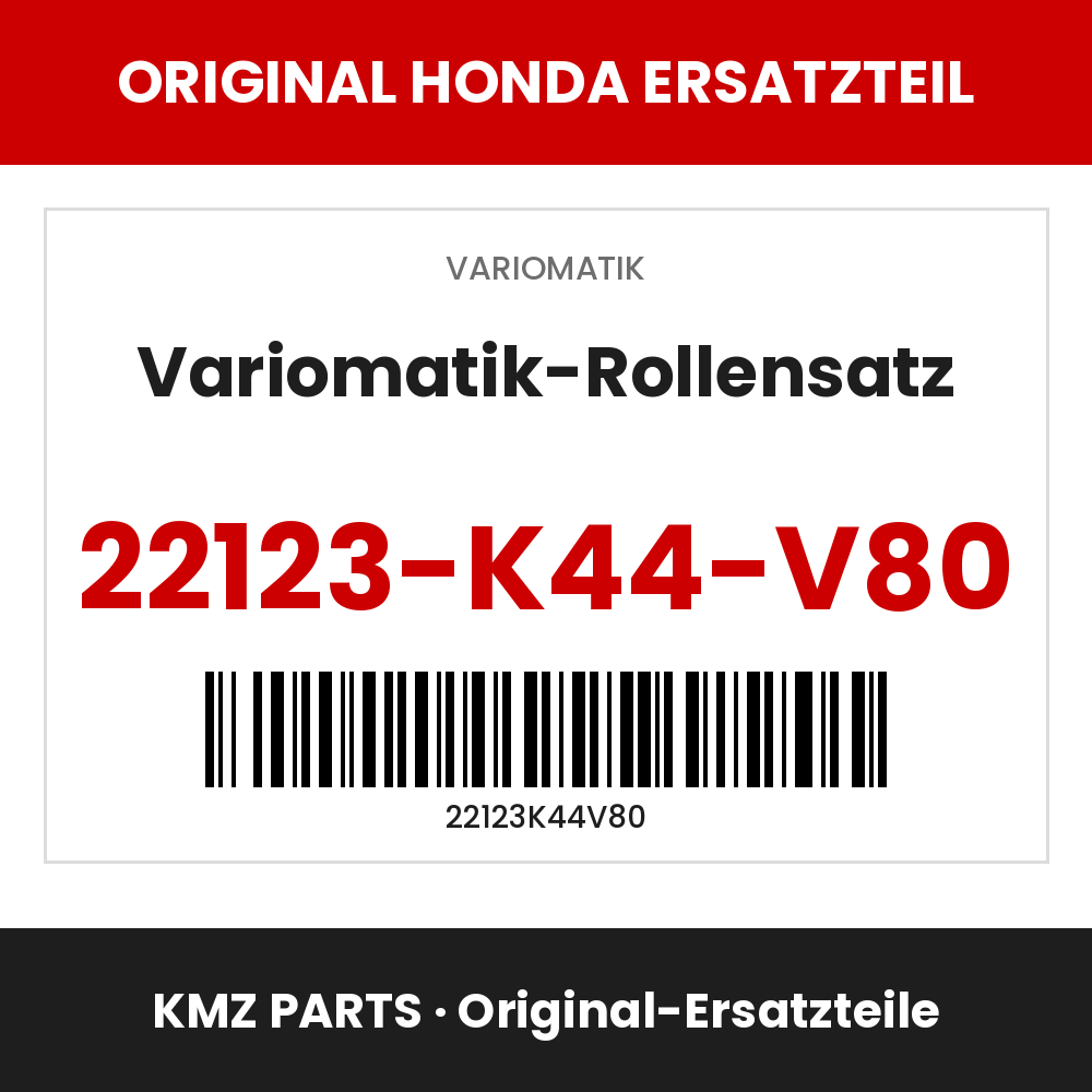 Honda Original Variomatik-Rollensatz 22123-K44-V80