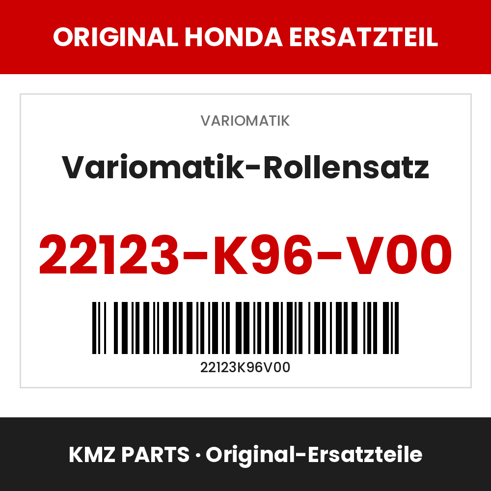 Honda Original Variomatik-Rollensatz 22123-K96-V00