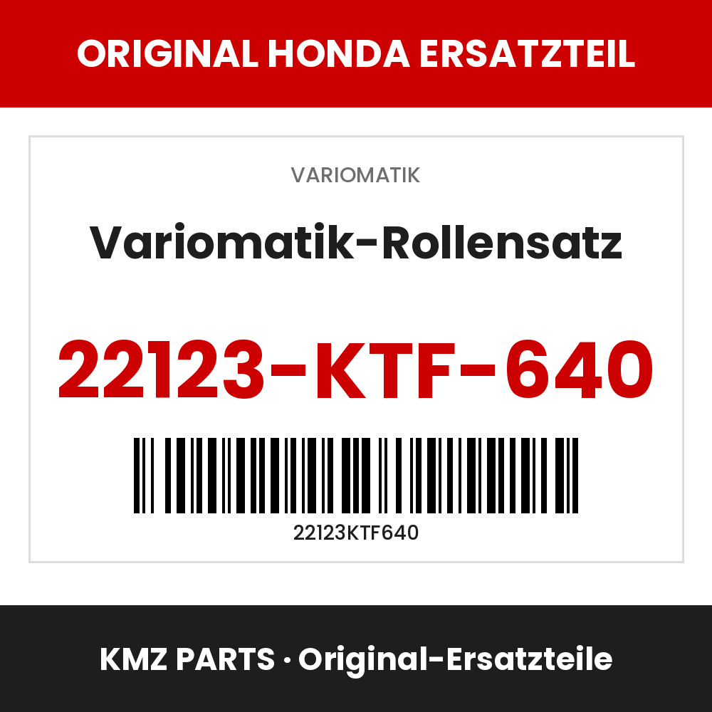Honda Original Variomatik-Rollensatz 22123-KTF-640