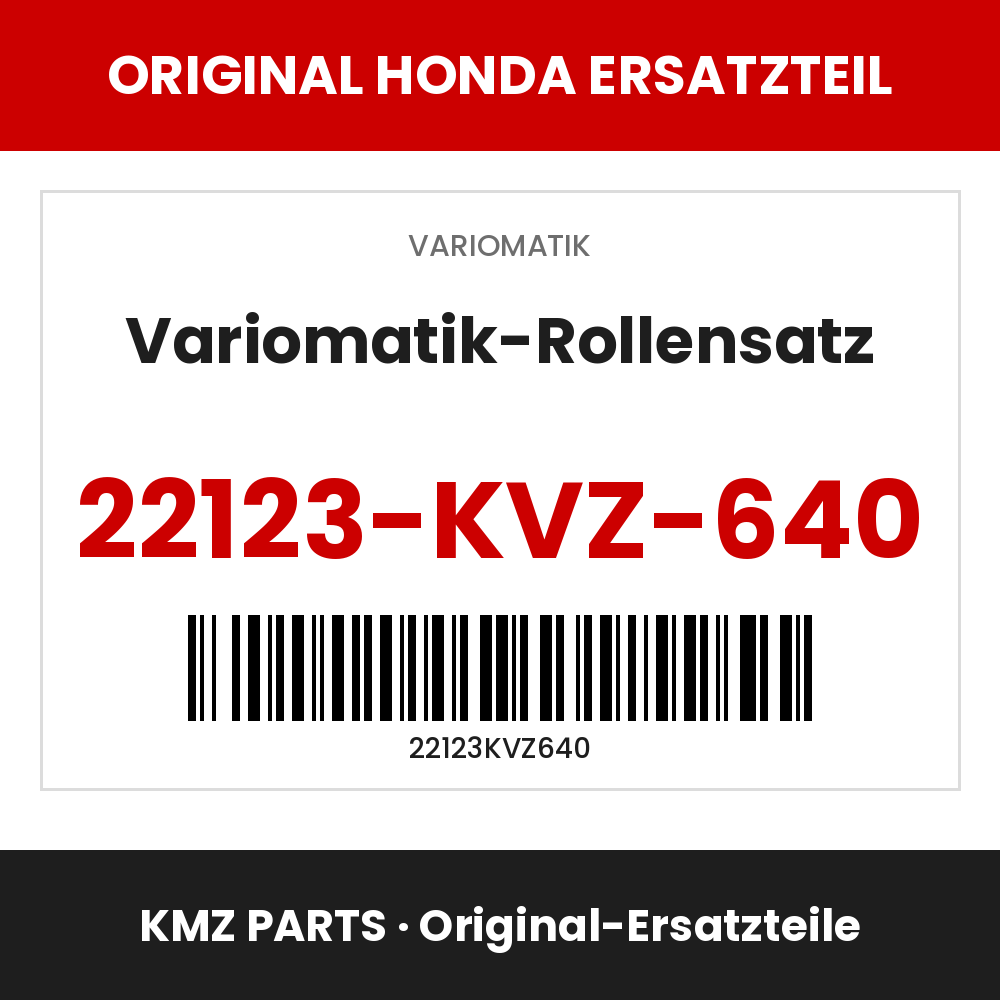 Honda Original Variomatik-Rollensatz 22123-KVZ-640