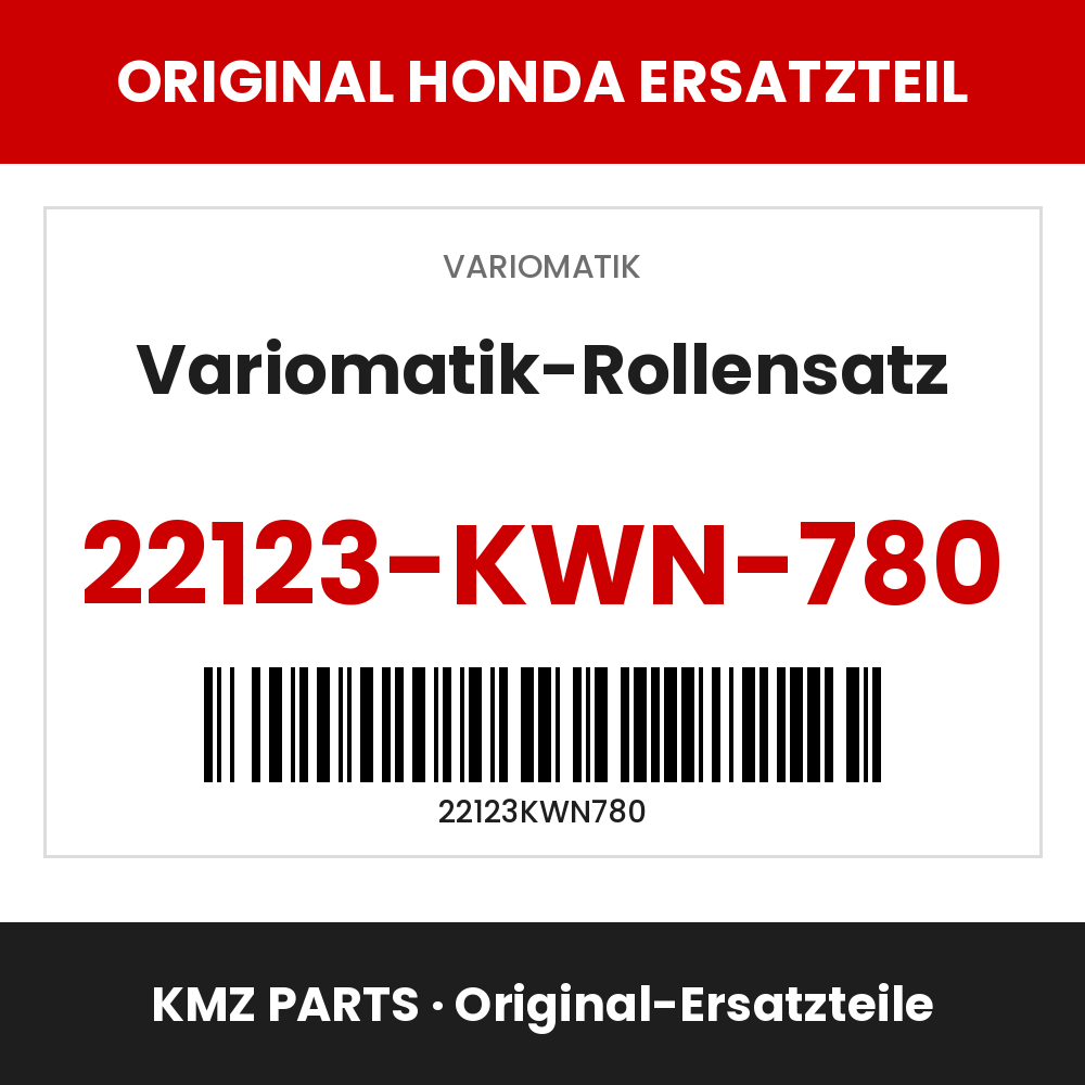 Honda Original Variomatik-Rollensatz 22123-KWN-780