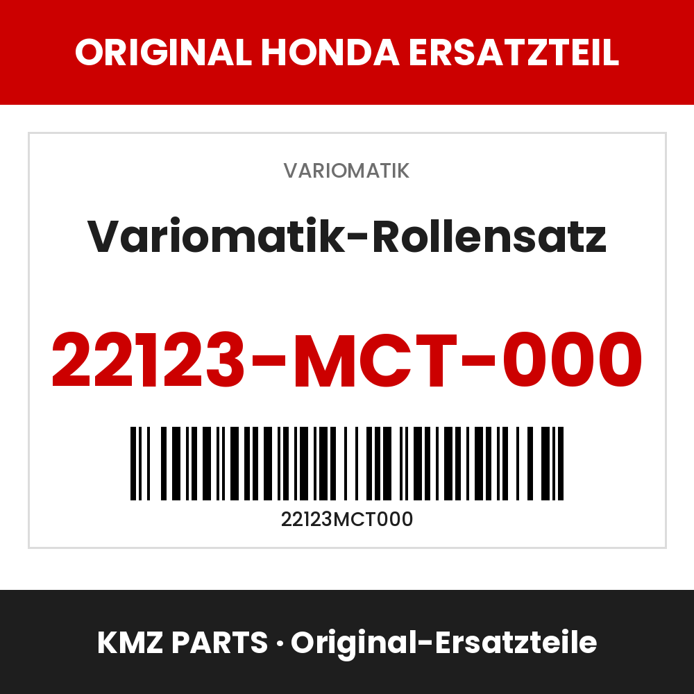 Honda Original Variomatik-Rollensatz 22123-MCT-000