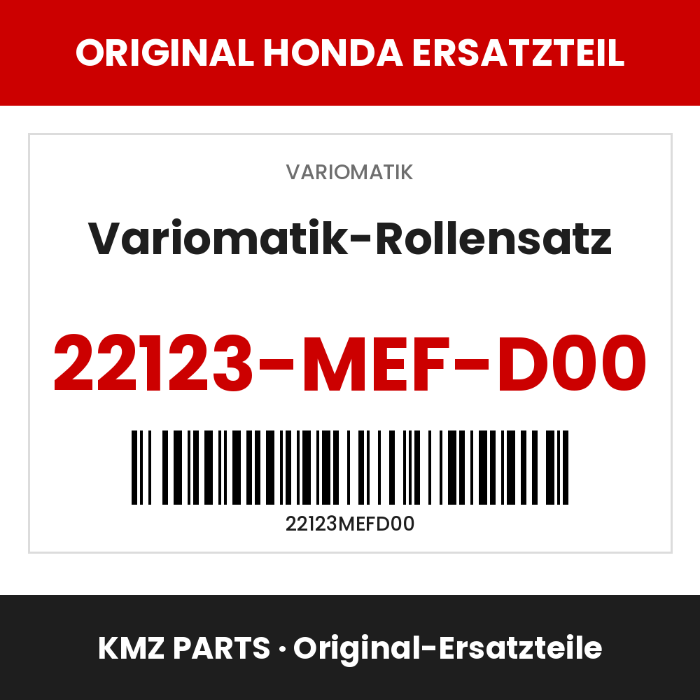 Honda Original Variomatik-Rollensatz 22123-MEF-D00