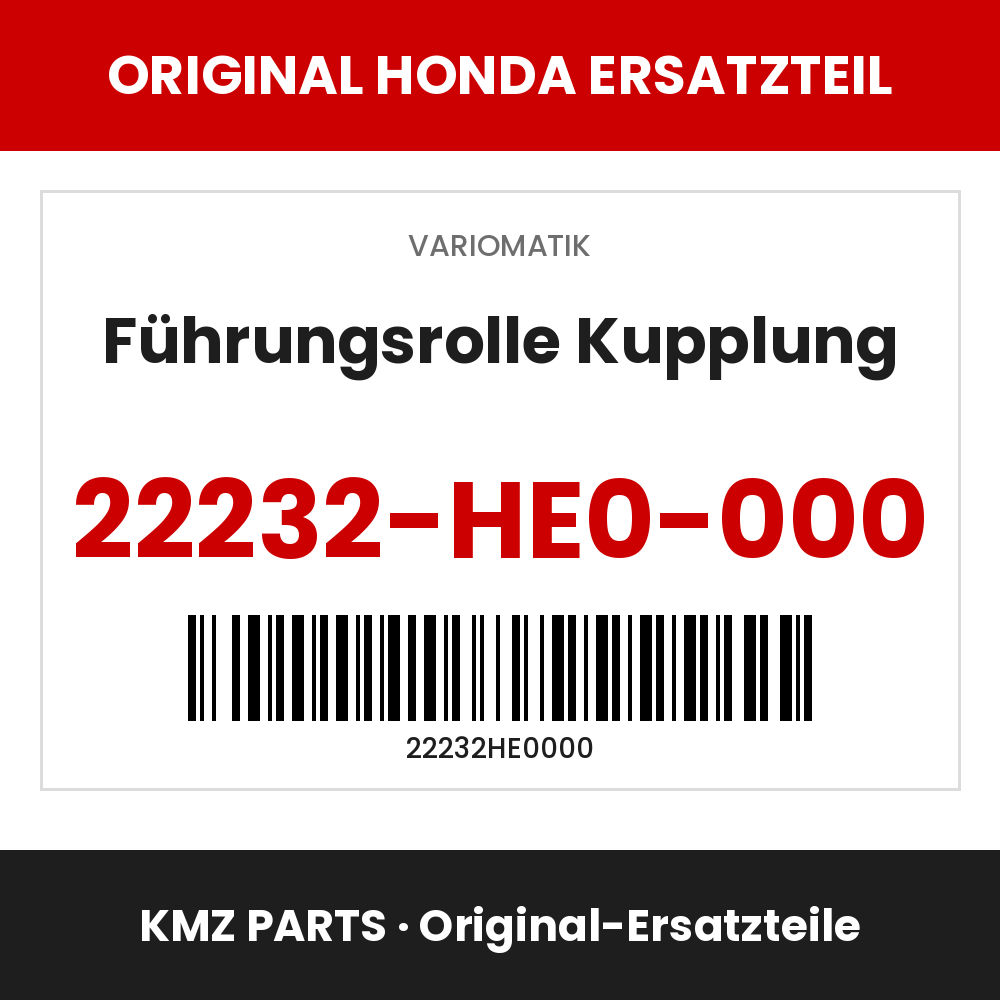 Honda Original Führungsrolle Kupplung 22232-HE0-000
