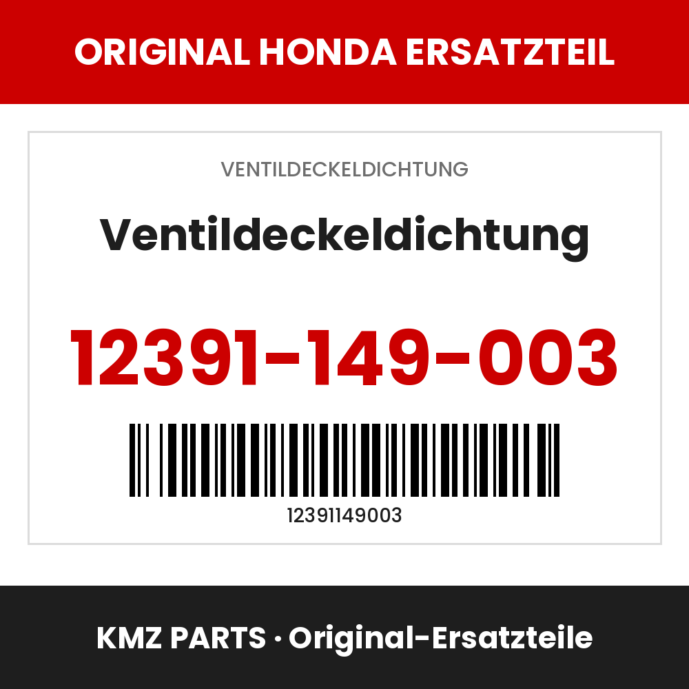 Honda Original Ventildeckeldichtung 12391-149-003