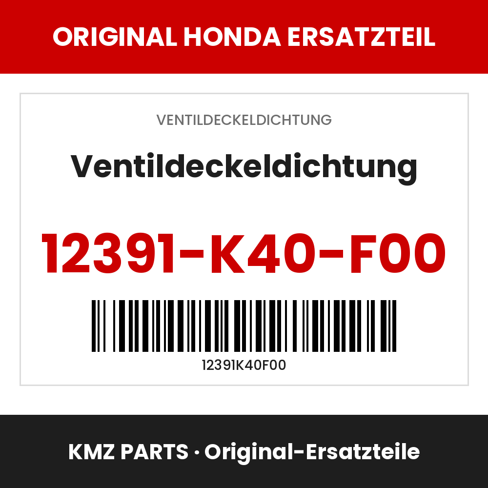 Honda Original Ventildeckeldichtung 12391-K40-F00
