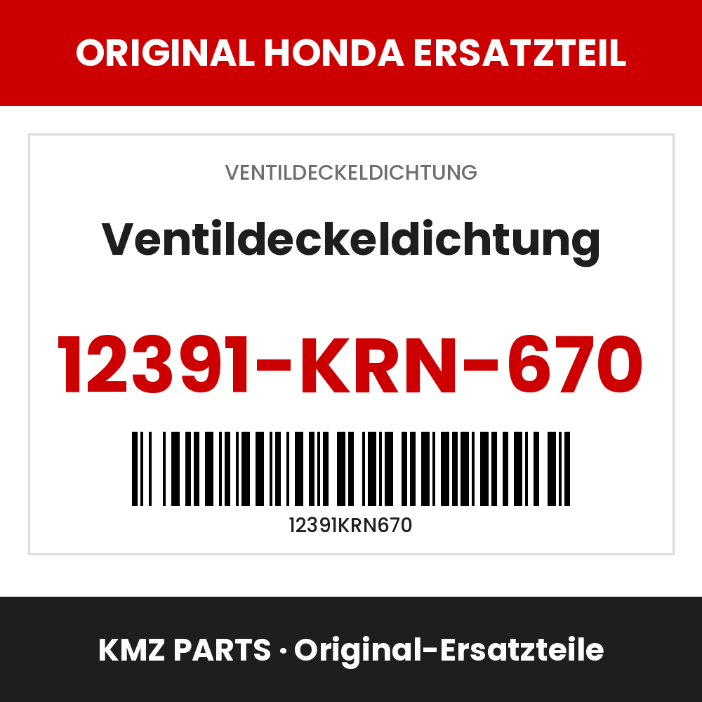 Honda Original Ventildeckeldichtung 12391-KRN-670