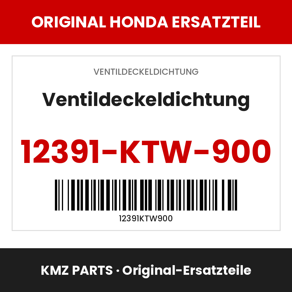 Honda Original Ventildeckeldichtung 12391-KTW-900