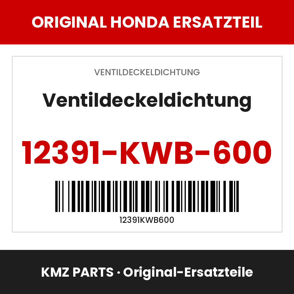 Honda Original Ventildeckeldichtung 12391-KWB-600