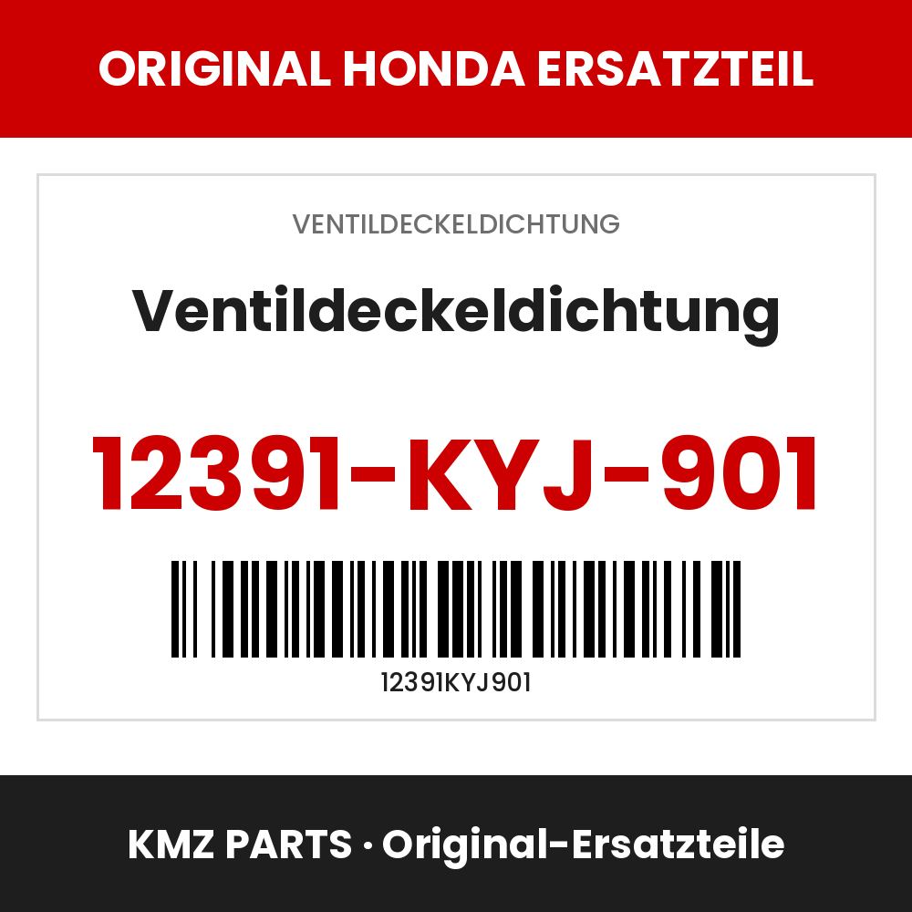 Honda Original Ventildeckeldichtung 12391-KYJ-901