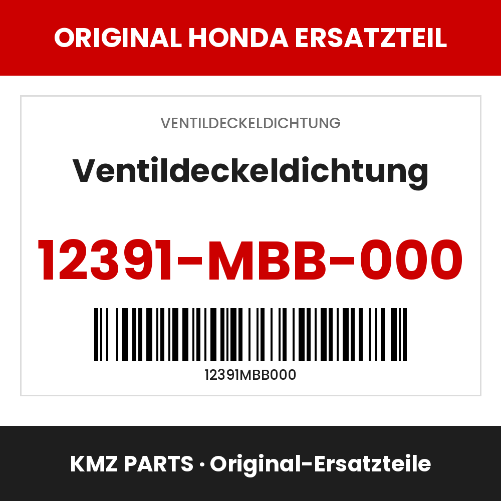Honda Original Ventildeckeldichtung 12391-MBB-000