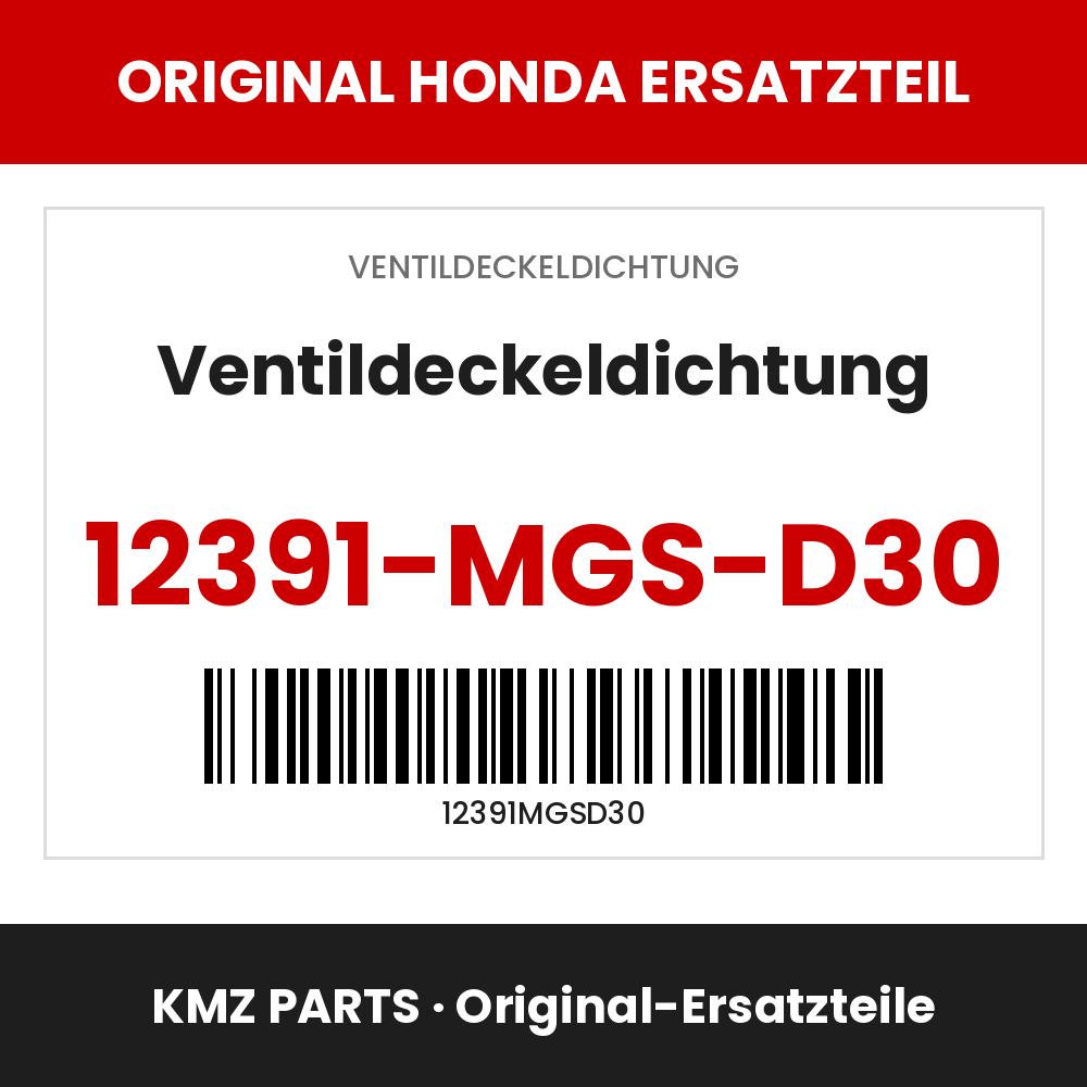Honda Original Ventildeckeldichtung 12391-MGS-D30