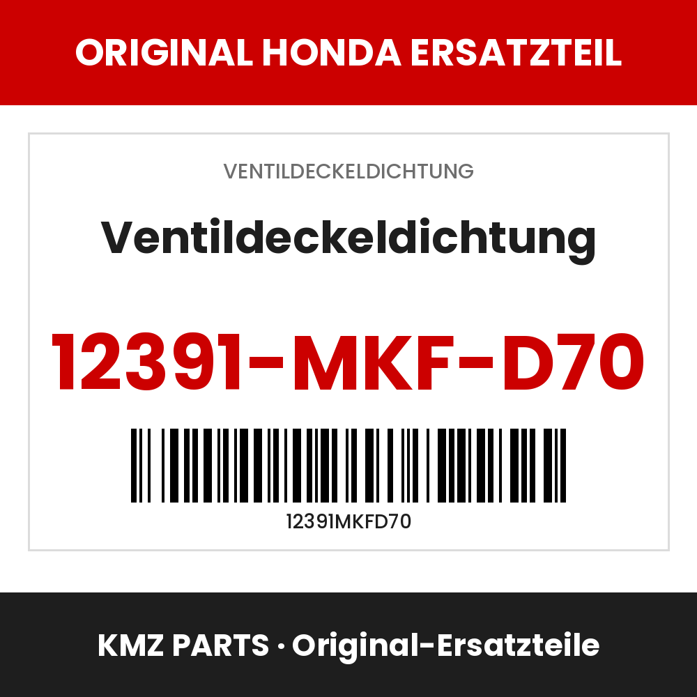 Honda Original Ventildeckeldichtung 12391-MKF-D70