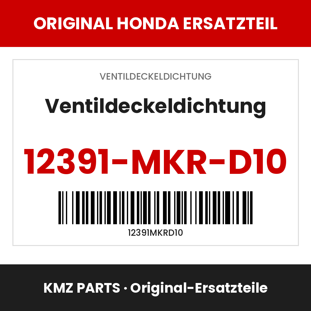 Honda Original Ventildeckeldichtung 12391-MKR-D10