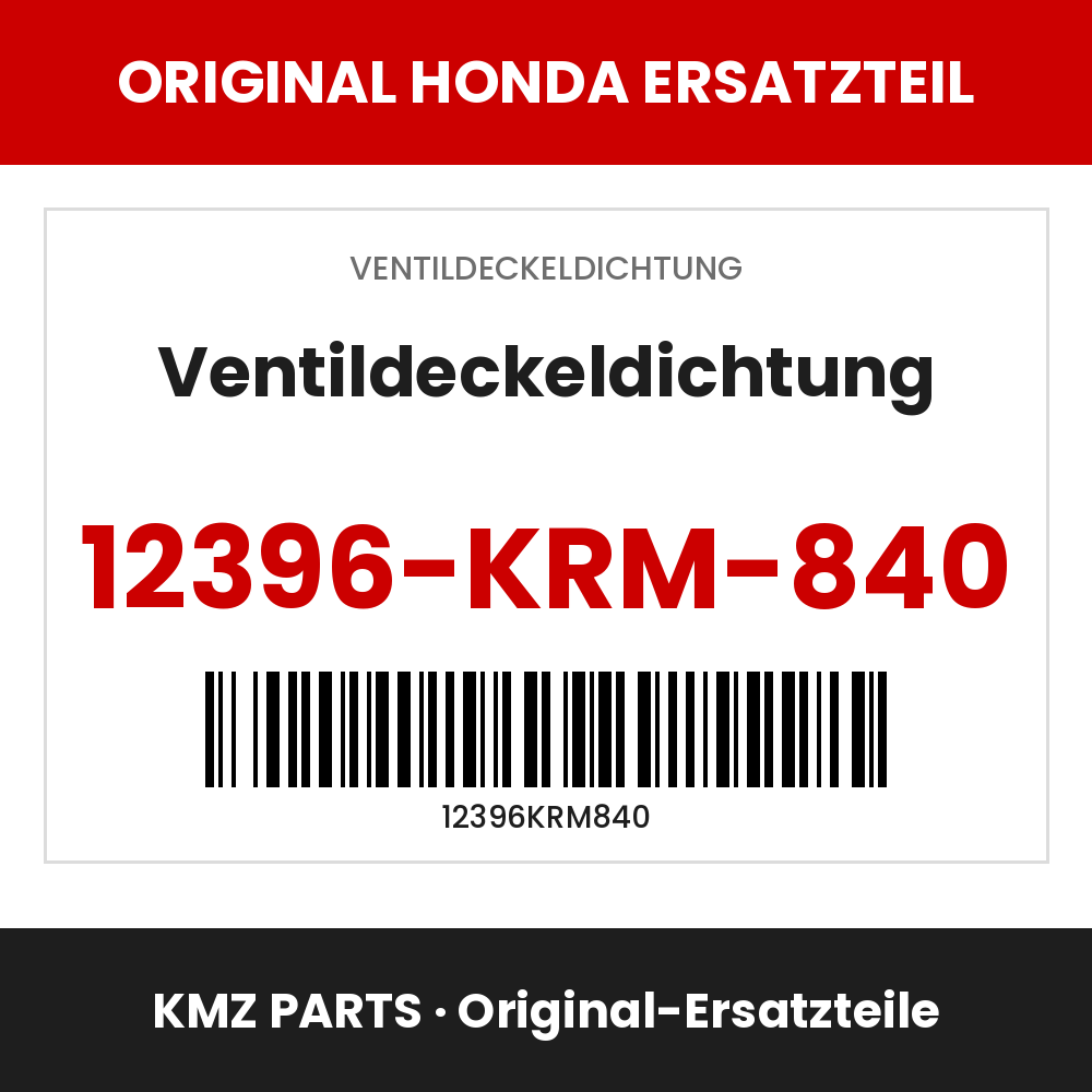 Honda Original Ventildeckeldichtung 12396-KRM-840