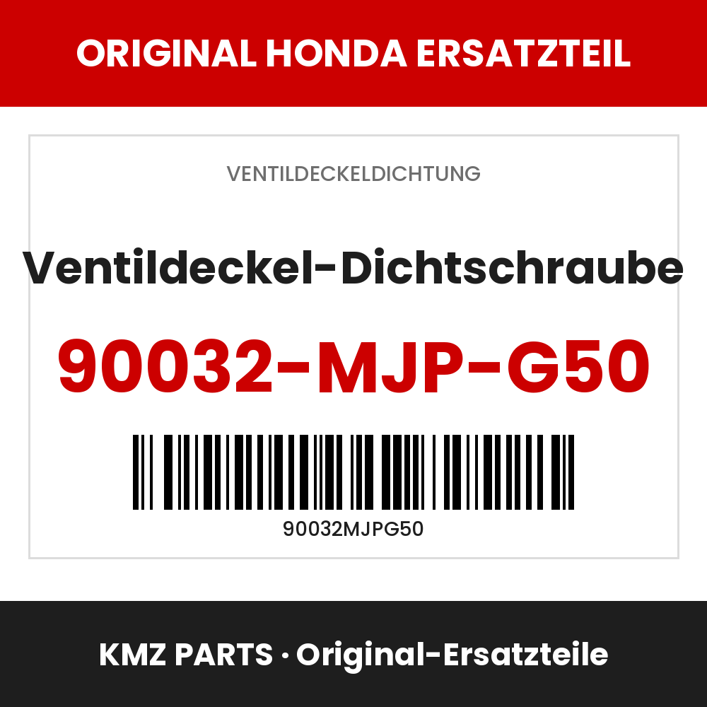 Honda Original Ventildeckel-Dichtschraube 90032-MJP-G50