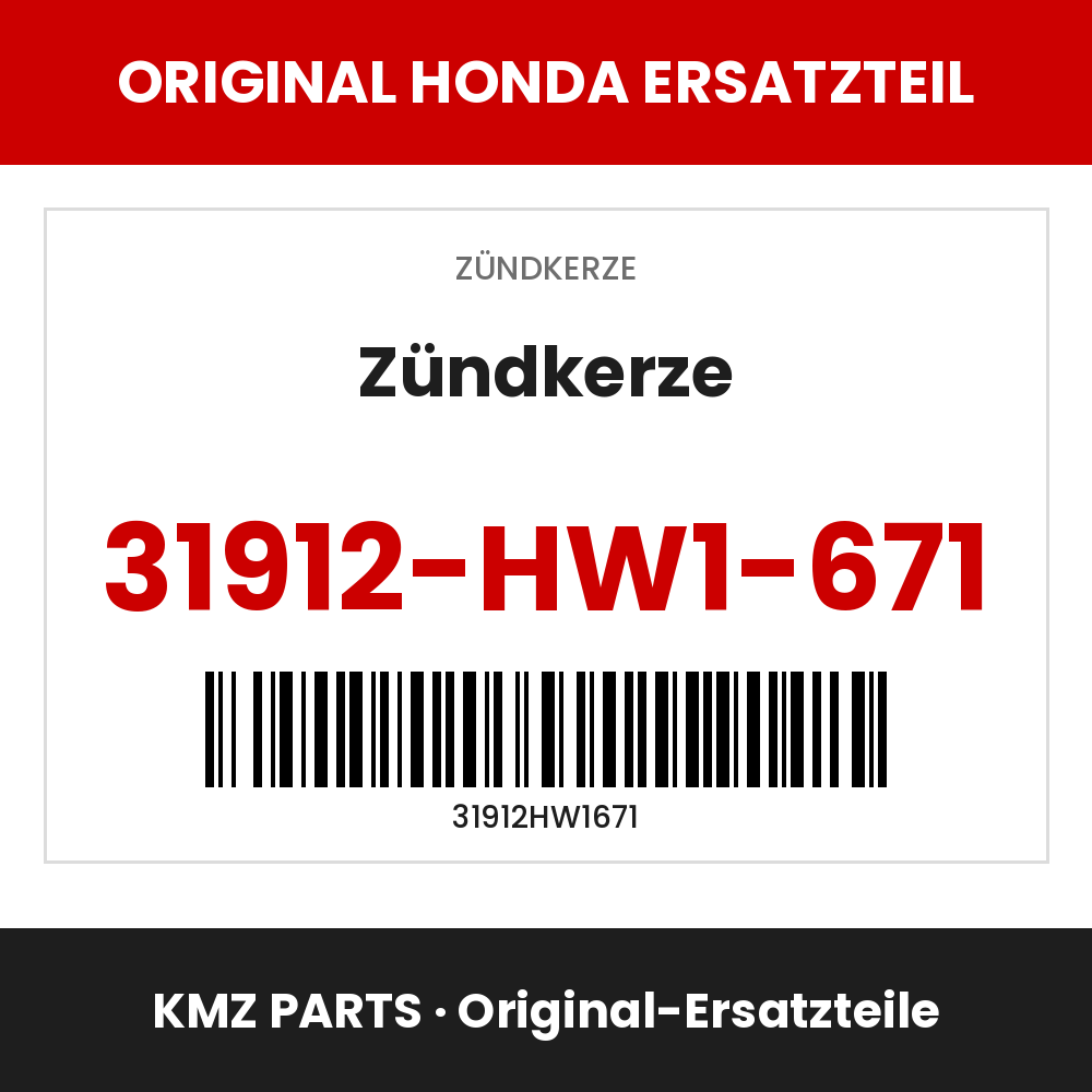 Honda Original Zündkerze 31912-HW1-671