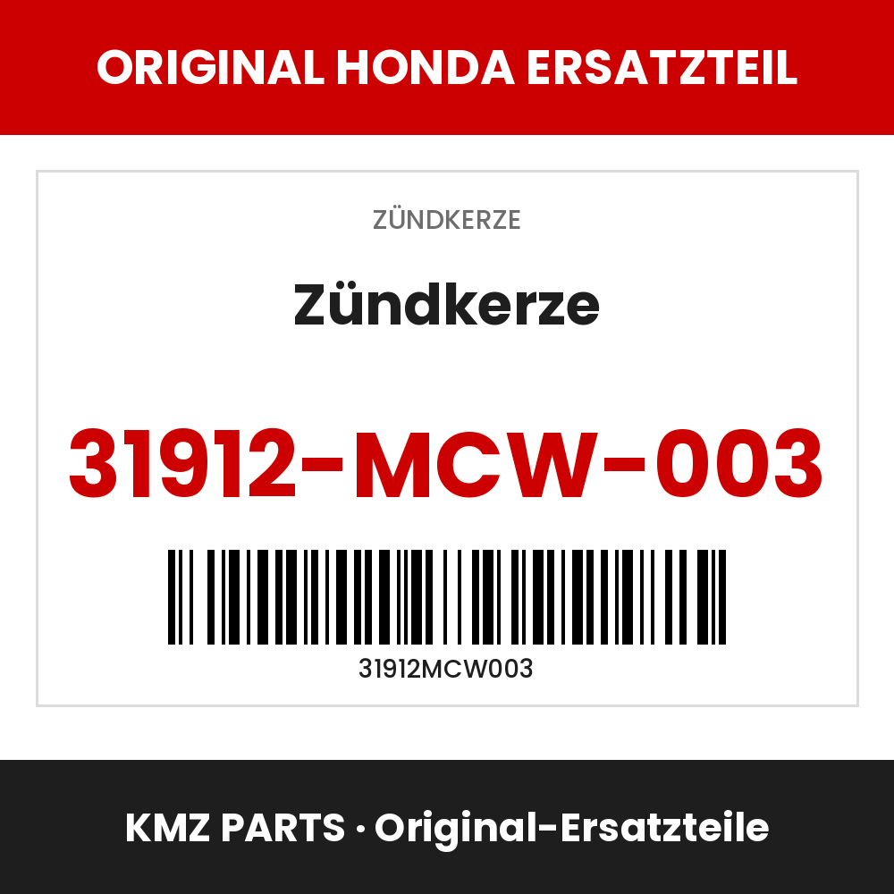 Honda Original Zündkerze 31912-MCW-003