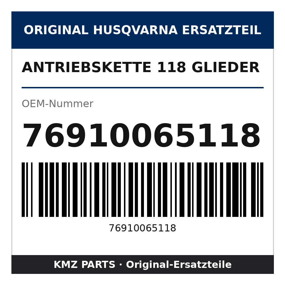 Husqvarna Original Antriebskette 118 Glieder 76910065118