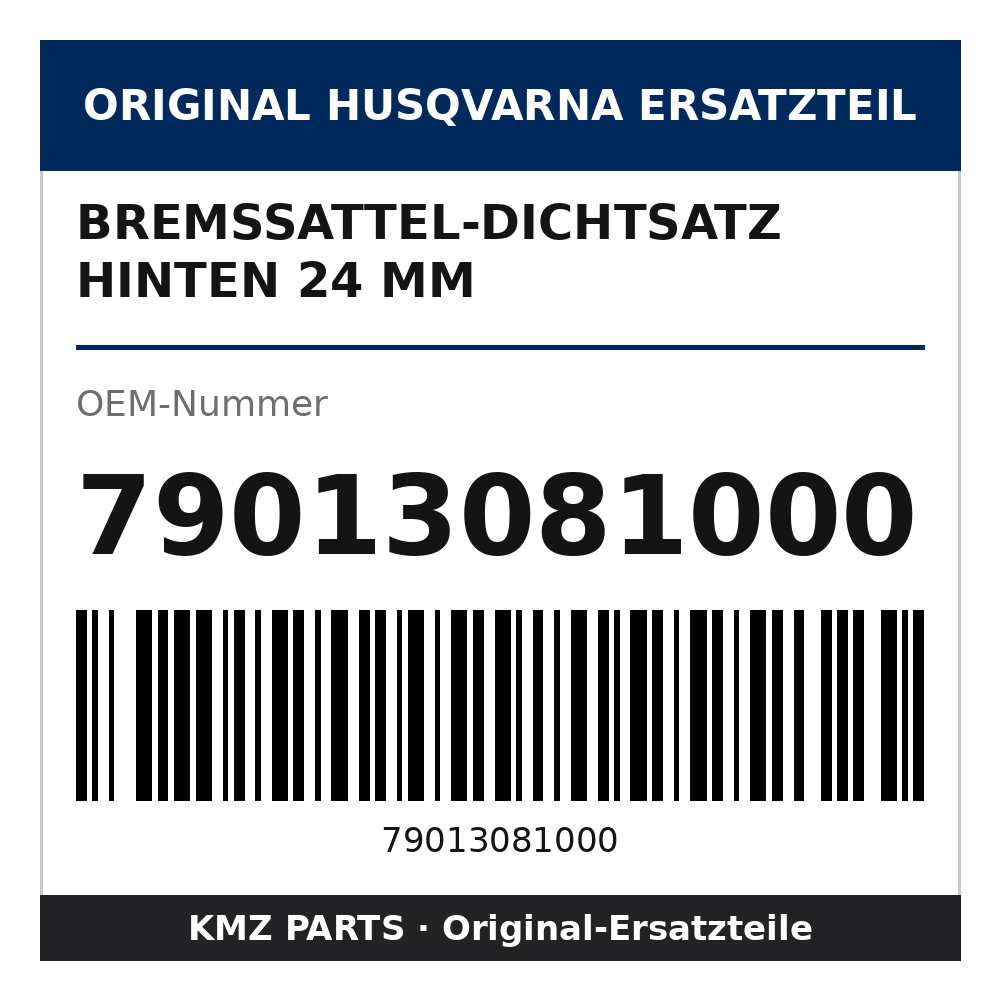 Husqvarna Original Bremssattel-Dichtsatz hinten 24 mm 79013081000