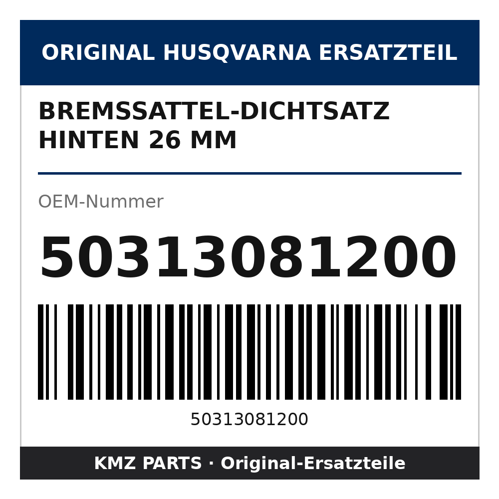 Husqvarna Original Bremssattel-Dichtsatz hinten 26 mm 50313081200