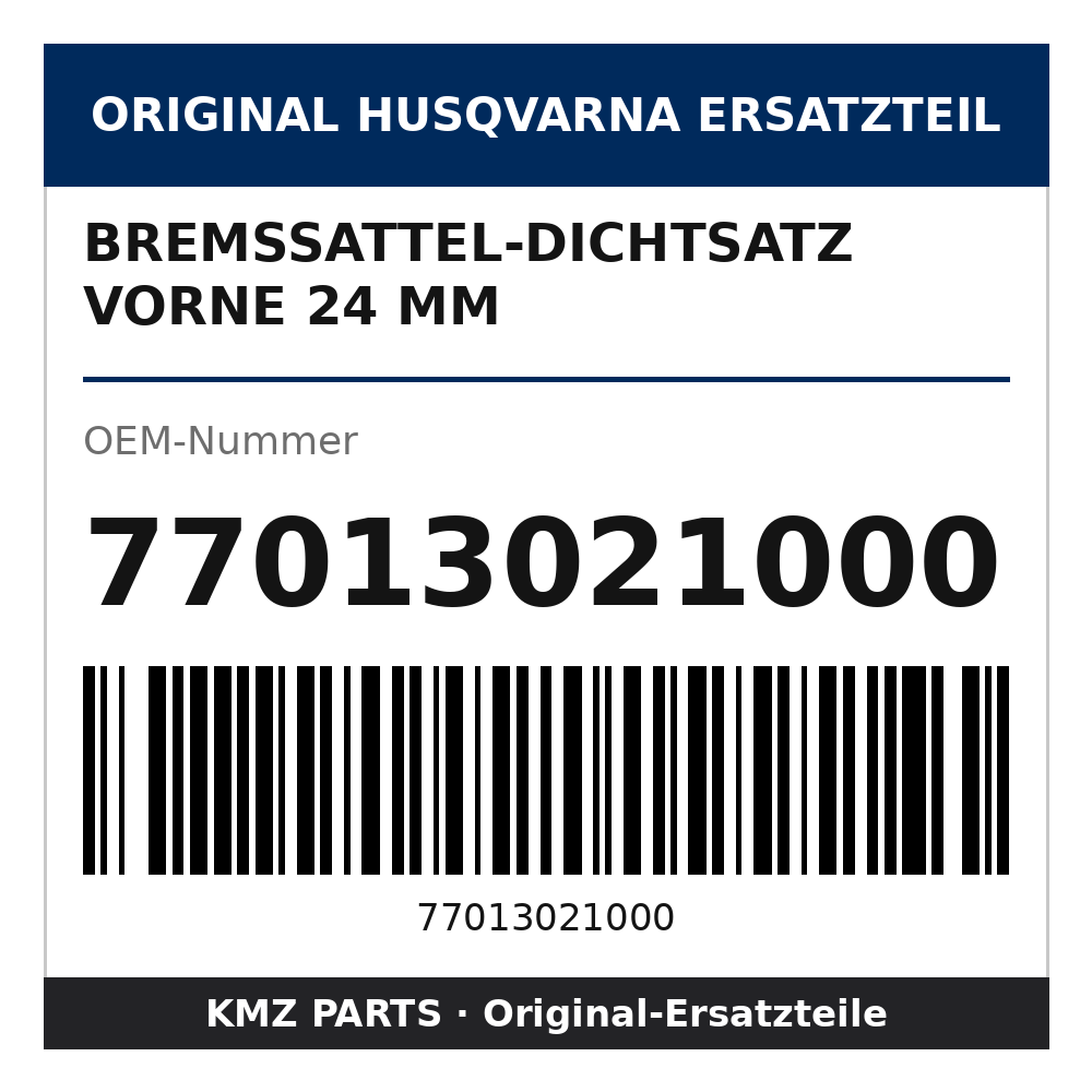 Husqvarna Original Bremssattel-Dichtsatz vorne 24 mm 77013021000