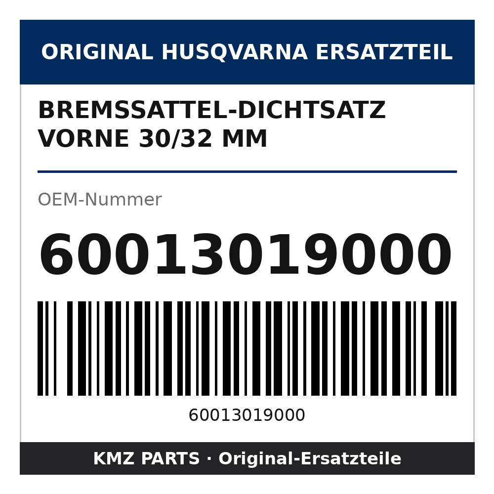 Husqvarna Original Bremssattel-Dichtsatz vorne 30/32 mm 60013019000