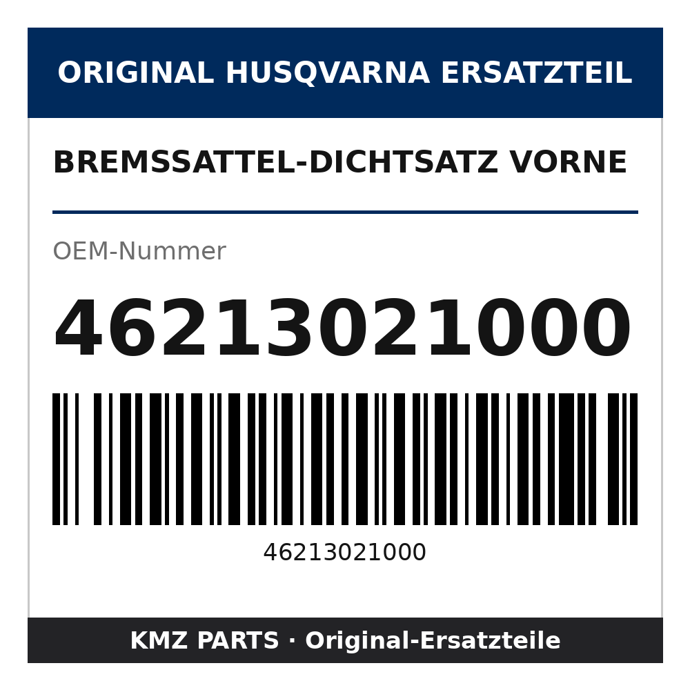 Husqvarna Original Bremssattel-Dichtsatz vorne 46213021000