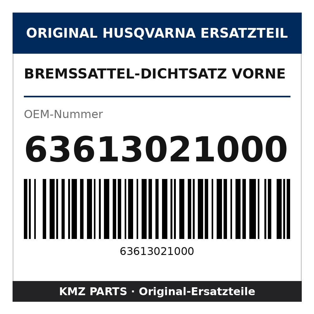 Husqvarna Original Bremssattel-Dichtsatz vorne 63613021000
