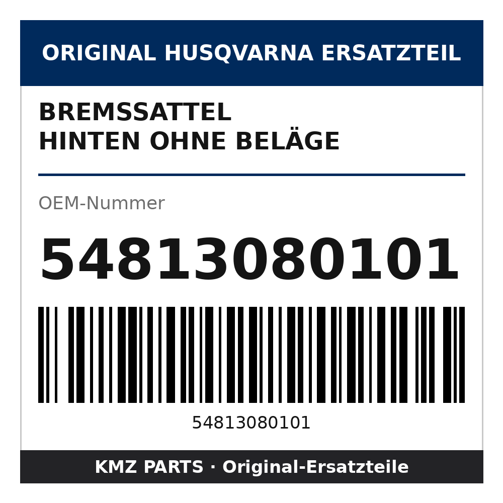 Husqvarna Original Bremssattel hinten ohne Beläge 54813080101