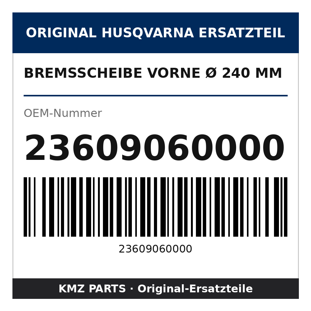 Husqvarna Original Bremsscheibe vorne Ø 240 mm 23609060000