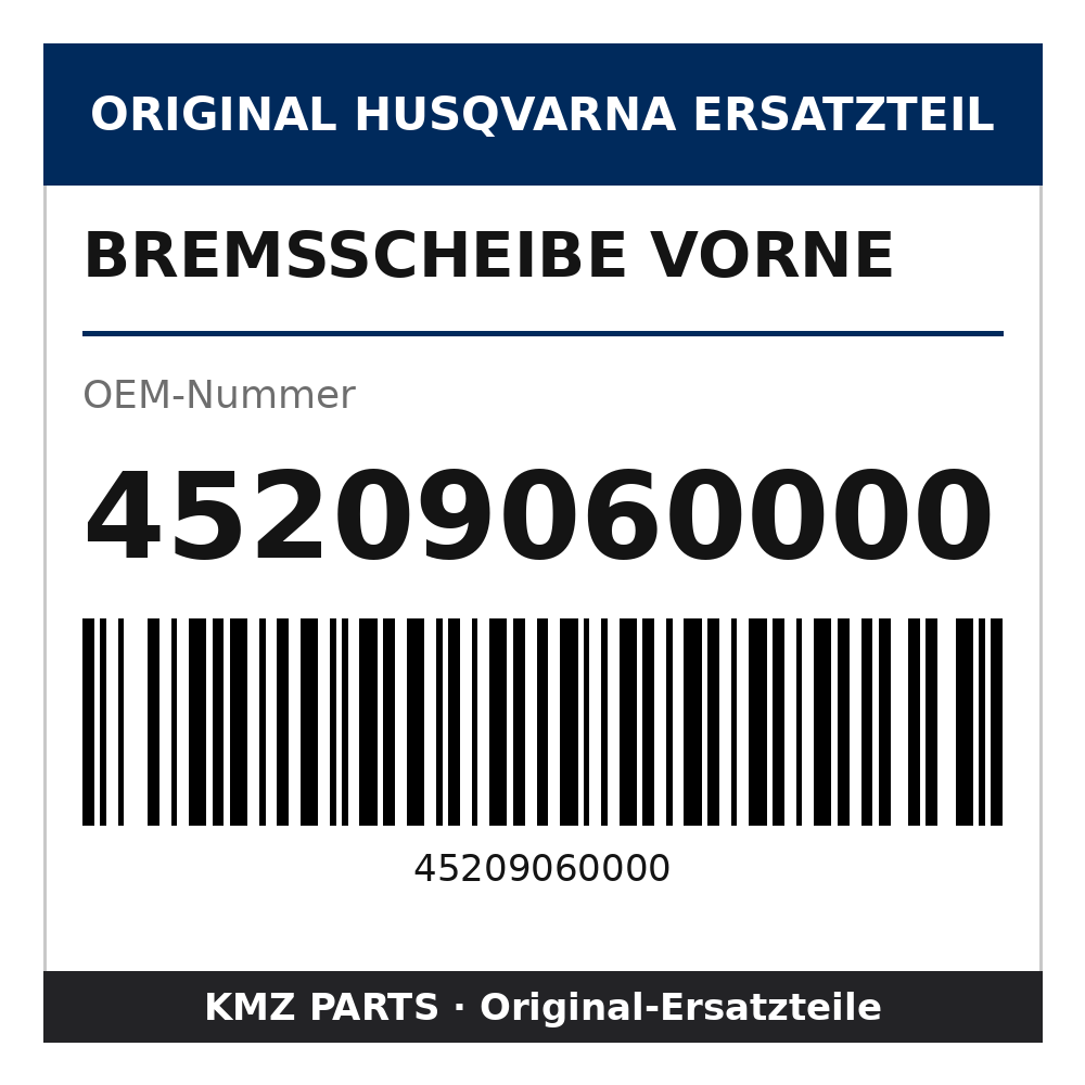 Husqvarna Original Bremsscheibe vorne 45209060000