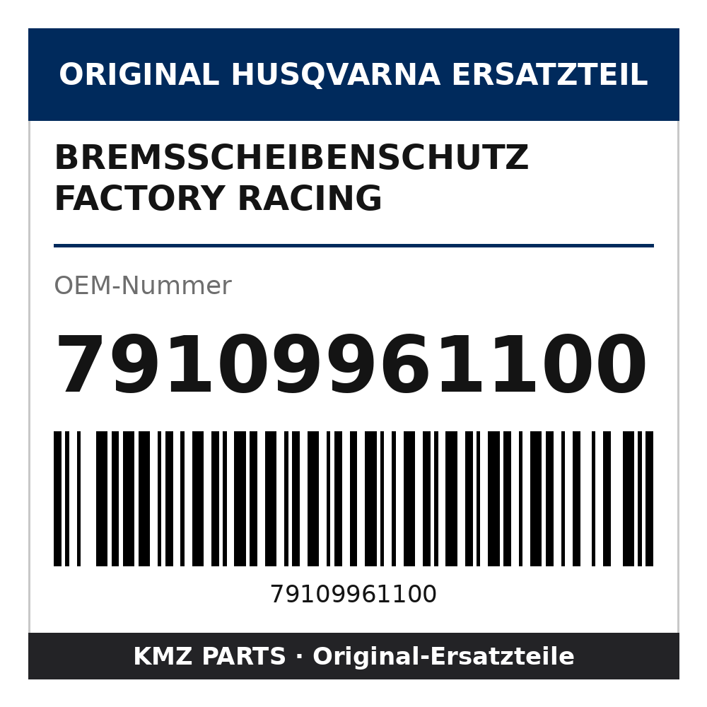 Husqvarna Original Bremsscheibenschutz Factory Racing 79109961100