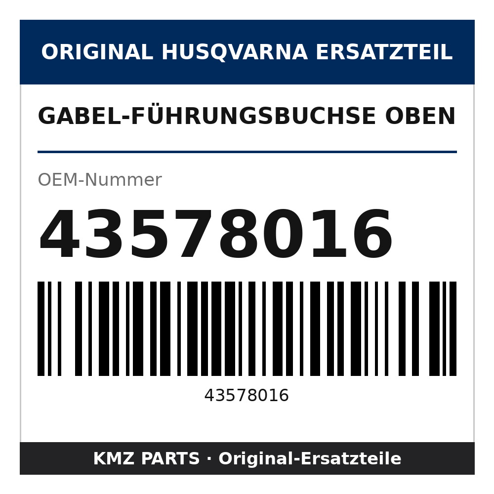 Husqvarna Original Gabel-Führungsbuchse oben 43578016