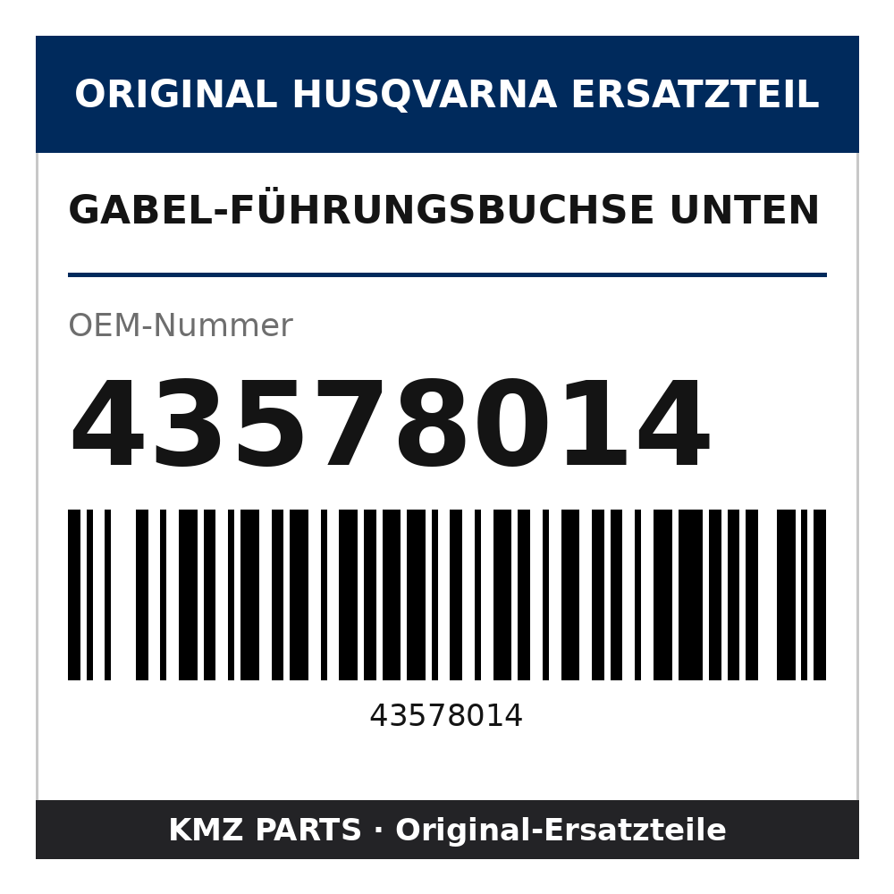 Husqvarna Original Gabel-Führungsbuchse unten 43578014