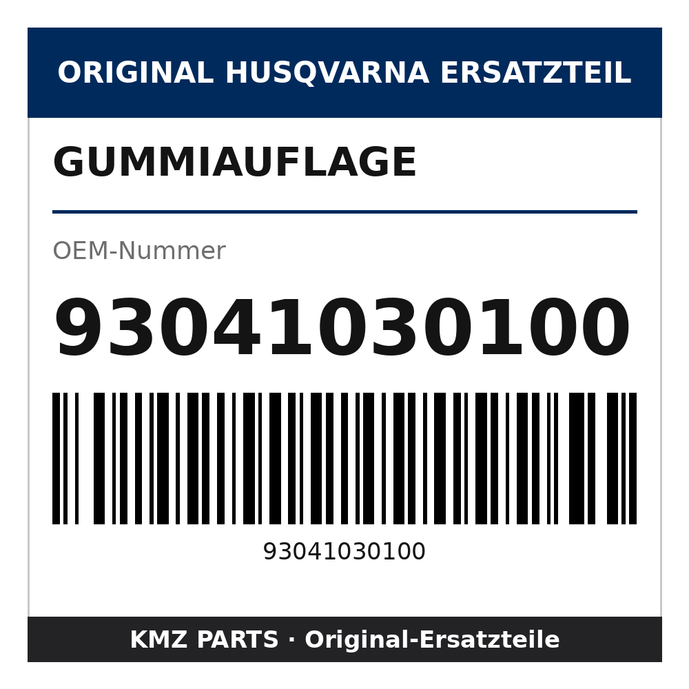 Husqvarna Original Gummiauflage 93041030100