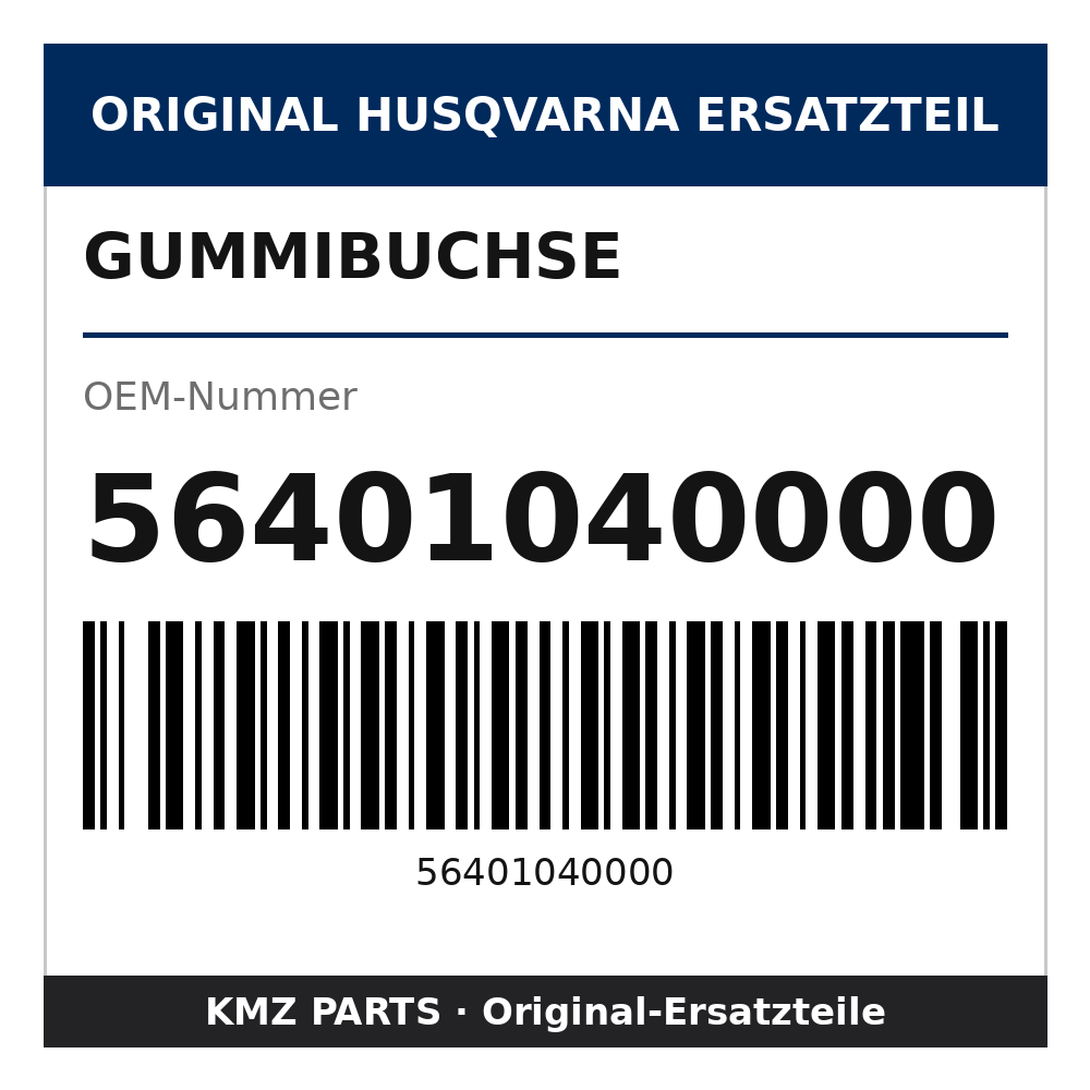 Husqvarna Original Gummibuchse 56401040000